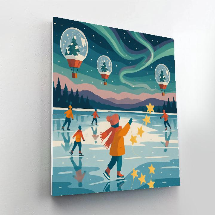 Skyway Festival In Winter Glow painting number kit
