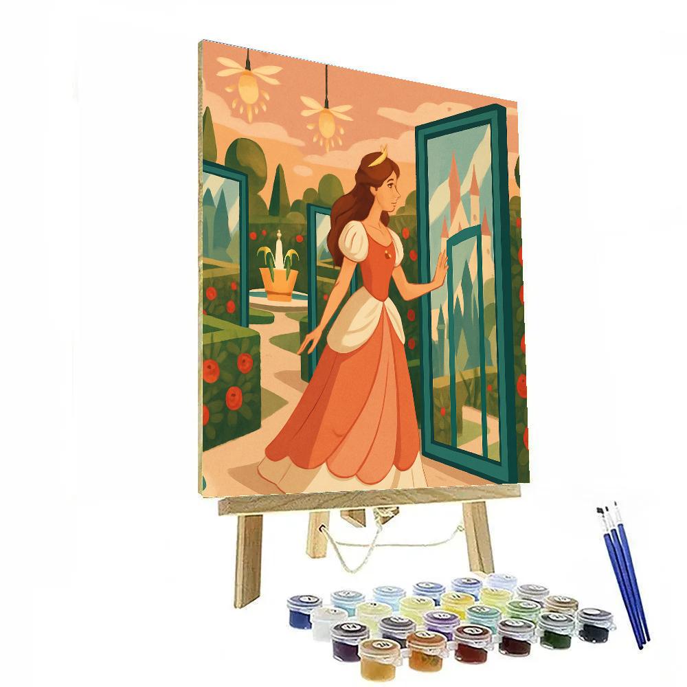 Mirror Garden With Princess Radiance Paint by numbers kits