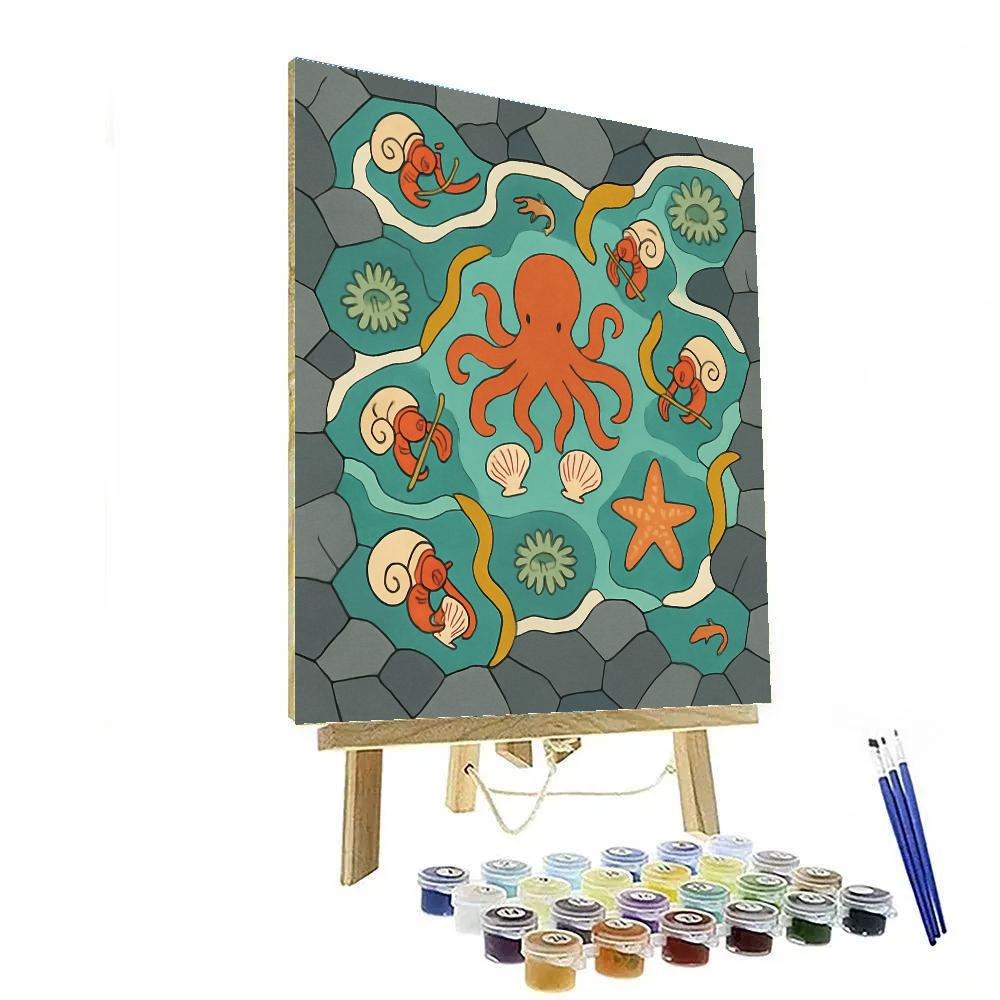 Tidepool Orchestra By The Ocean Paint by numbers art