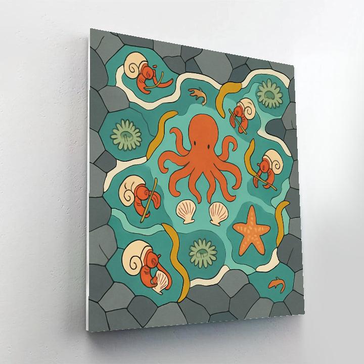 Tidepool Orchestra By The Ocean Paint by numbers art