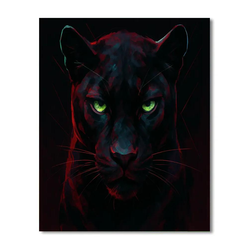 Crimson Night Panther Focus paint by color