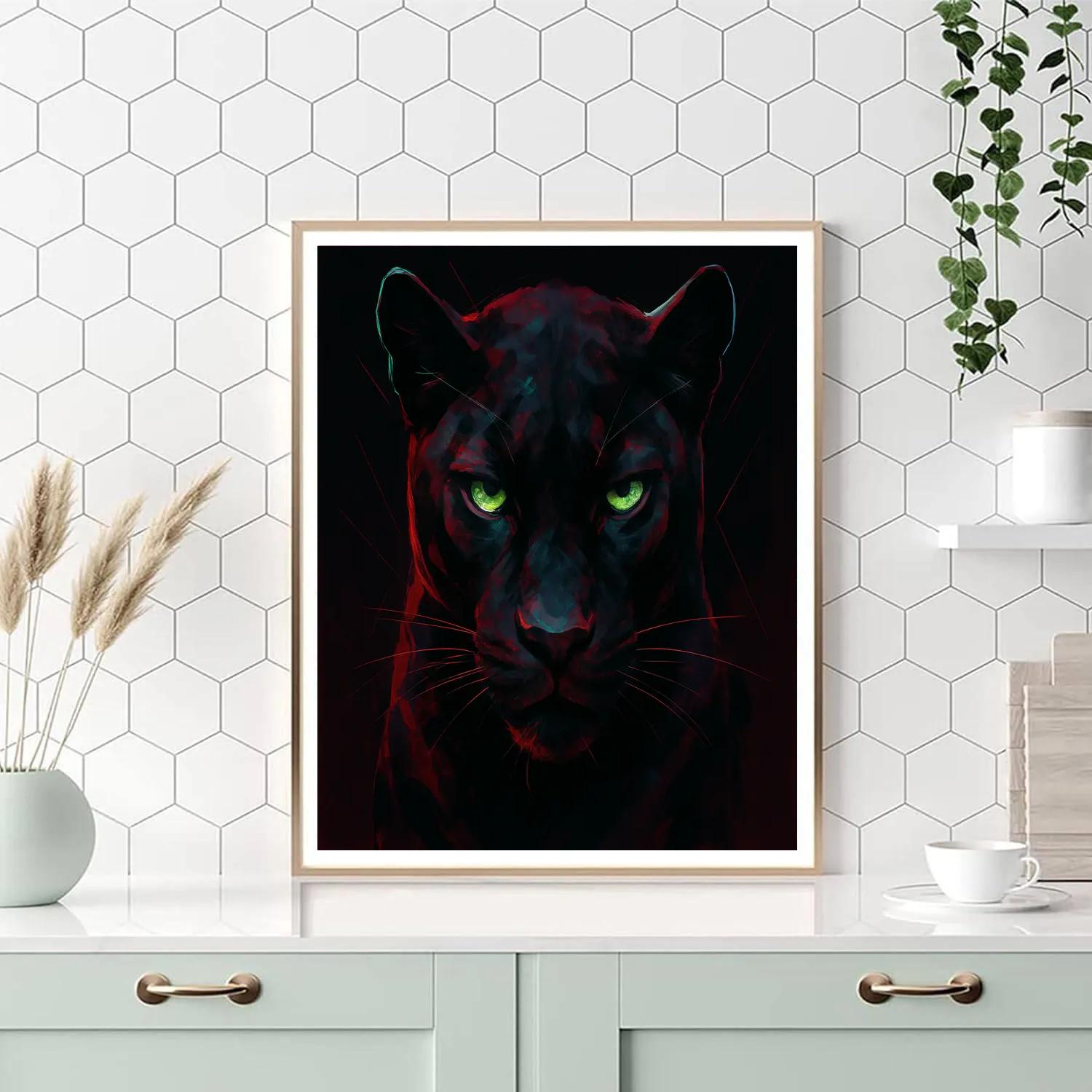 Crimson Night Panther Focus paint by color
