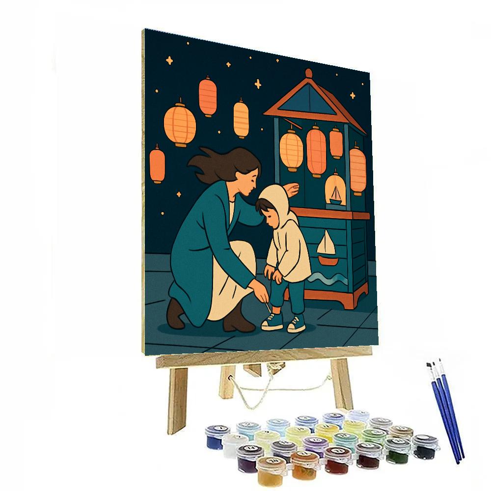 Mother Lantern Harbor Paint by numbers kits