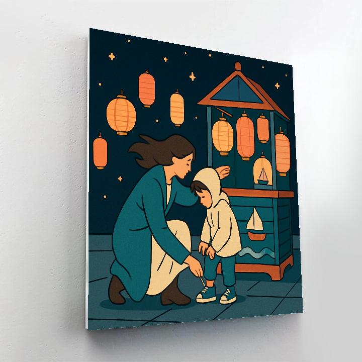 Mother Lantern Harbor Paint by numbers kits