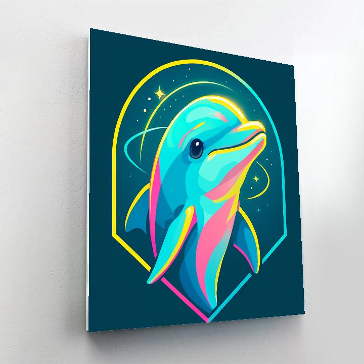 Turbo Orbit Dolphin Joyburst Numbered painting kits