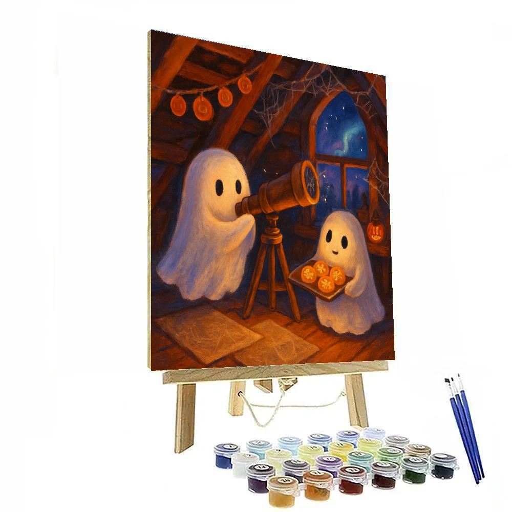 The Attic Observatory Of Friendly Spirits painting number kit