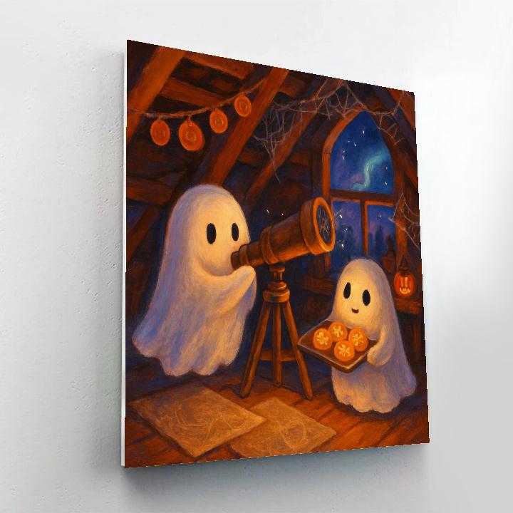 The Attic Observatory Of Friendly Spirits painting number kit