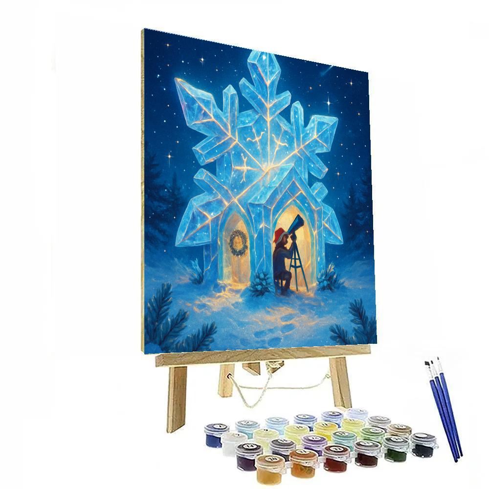 Crystal Snowflake Observatory On The Hill painting number kit