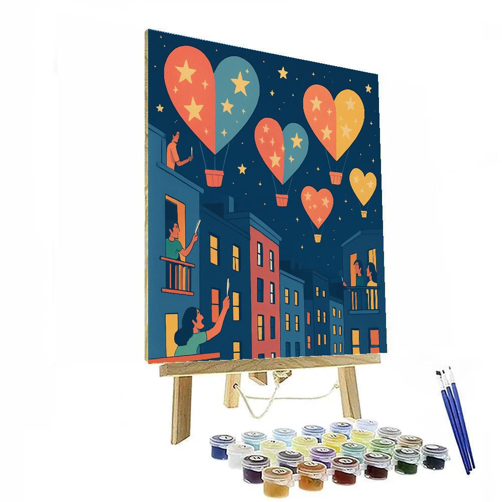 Stellar Carousel Valentines Day Parade Paint by numbers kits