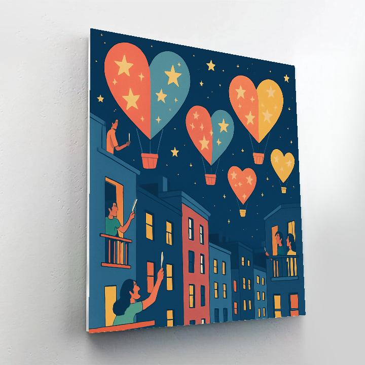Stellar Carousel Valentines Day Parade Paint by numbers kits