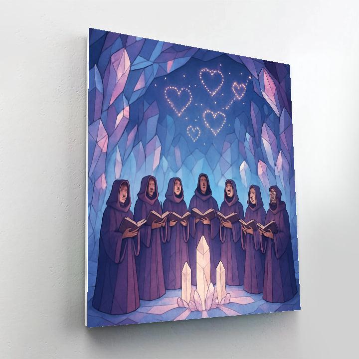 Crystal Cave Valentines Day Star Choir Paint by numbers kits