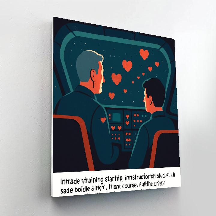 Starship Classroom Valentines Day Flight Lesson paint by numbers