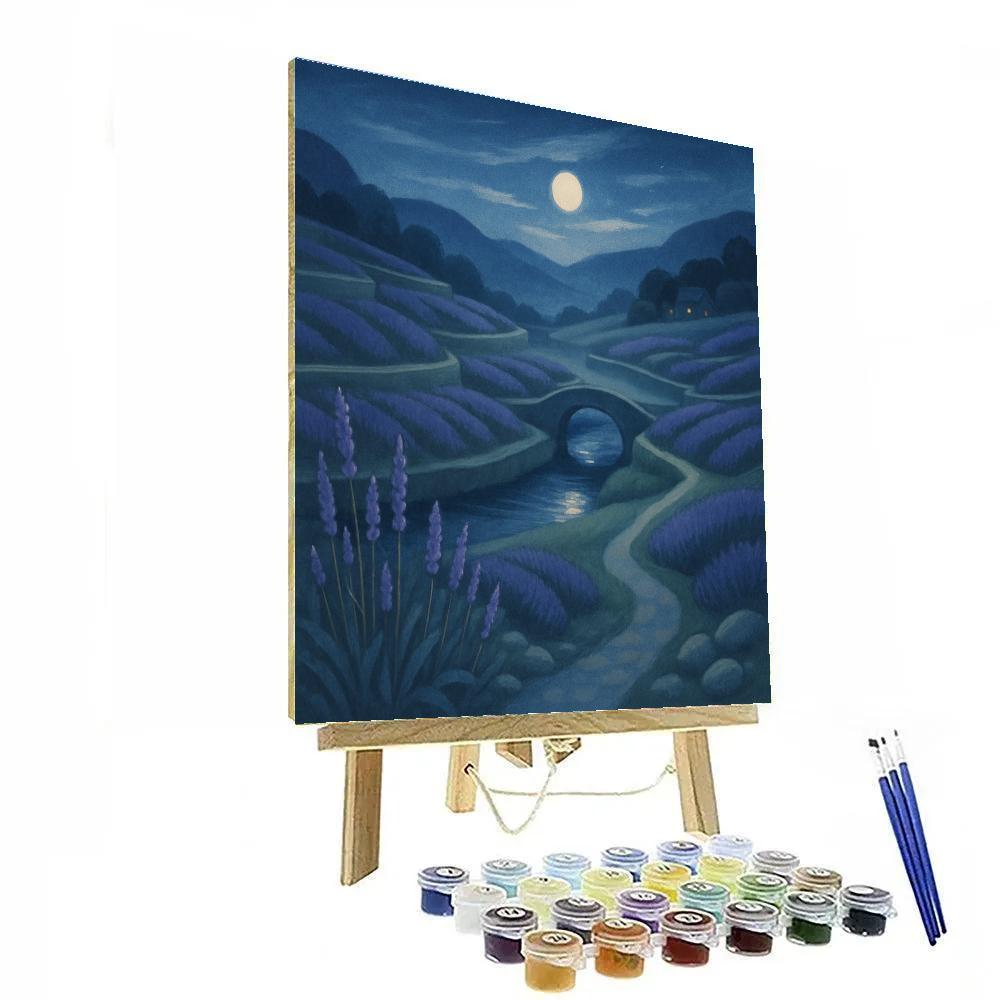 Moonlit Terraces Of The Lavender Valley Paint by numbers kits