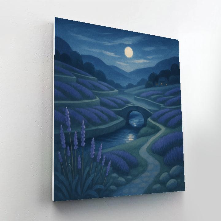 Moonlit Terraces Of The Lavender Valley Paint by numbers kits