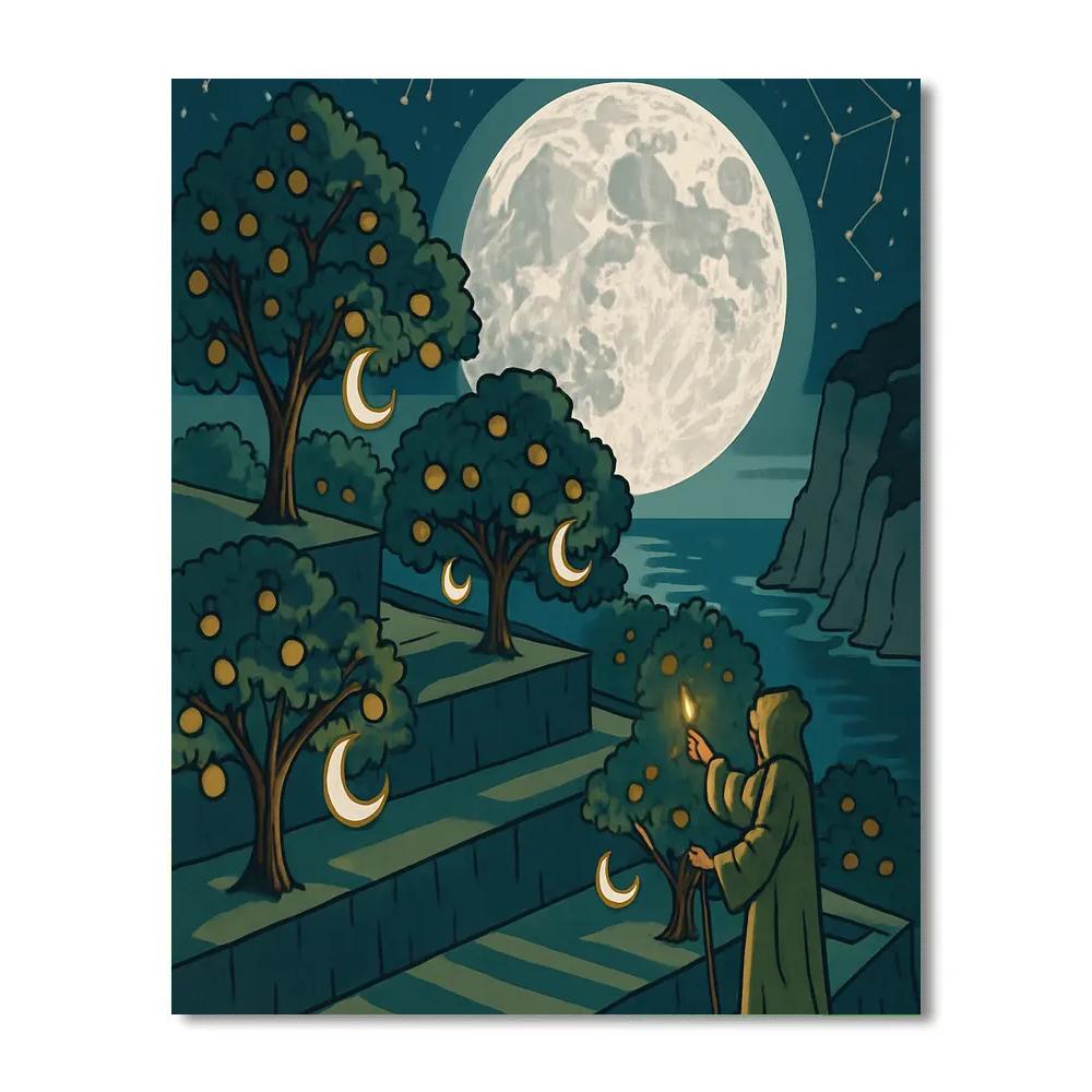 Lanternkeeper Moon Orchard Paint by numbers kits