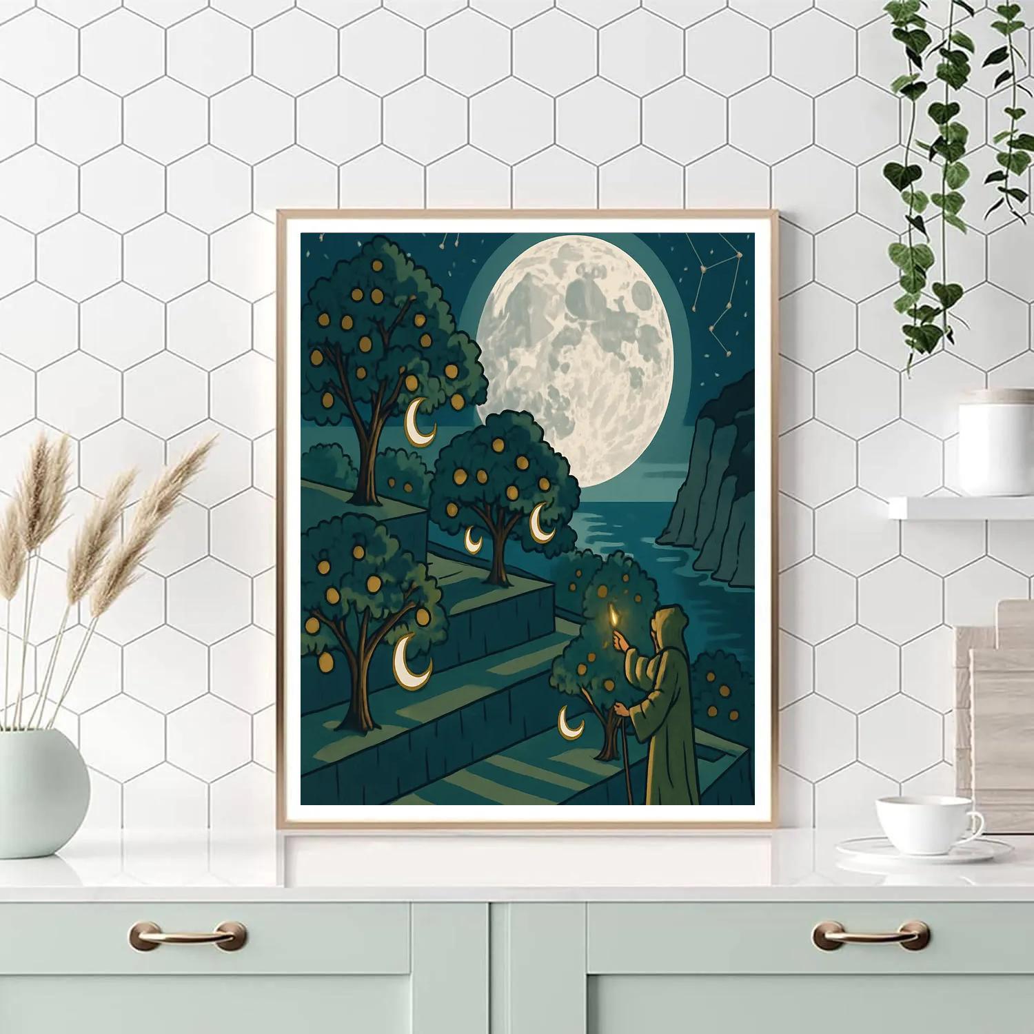 Lanternkeeper Moon Orchard Paint by numbers kits
