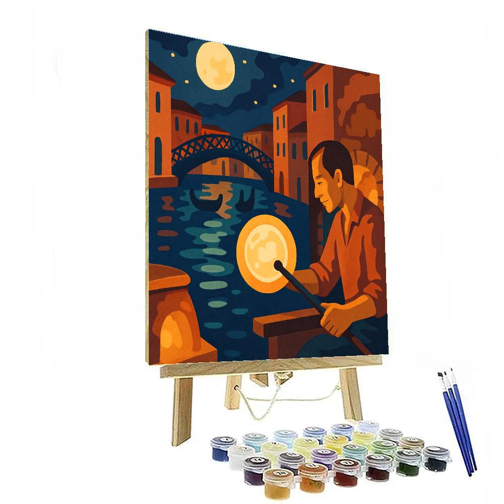 Italy Glassmaking Moon Over Murano DIY paint by numbers