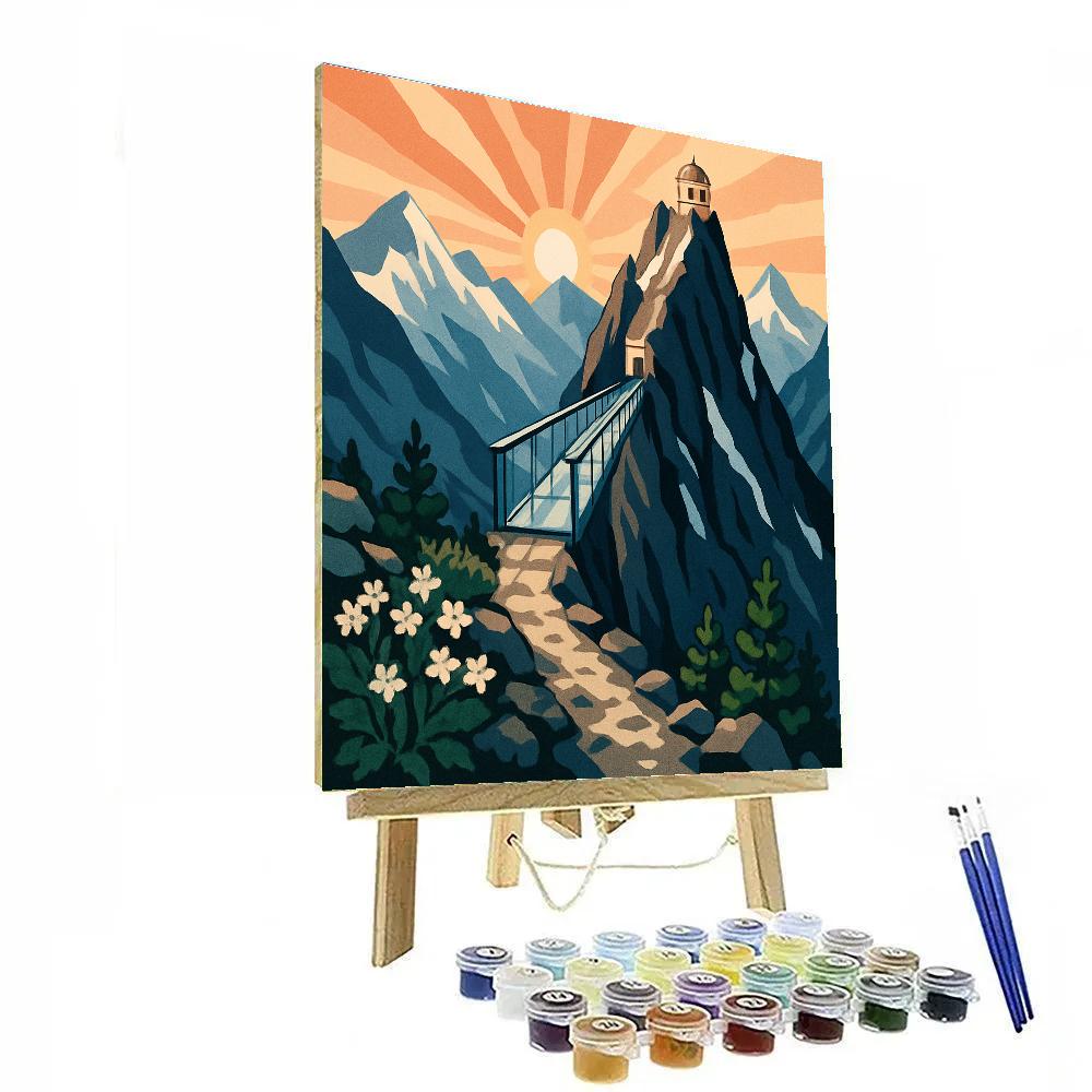 Skybridge Mountain Observatory Walk paint by number