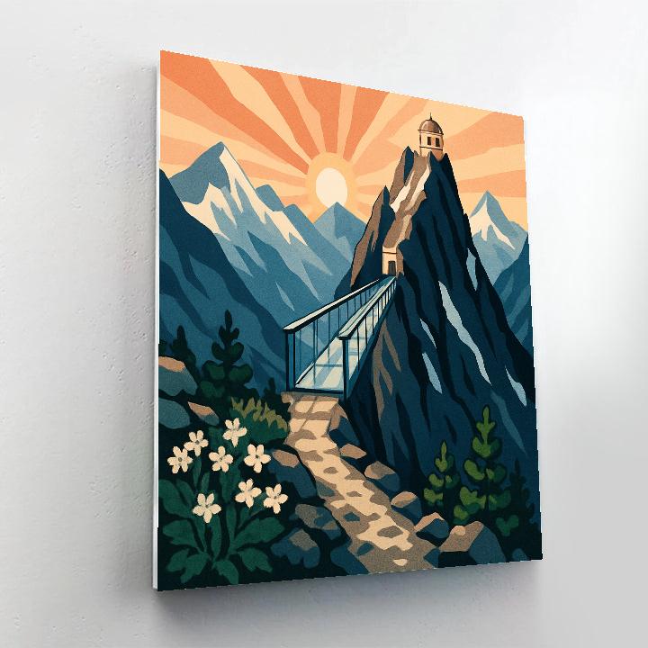Skybridge Mountain Observatory Walk paint by number