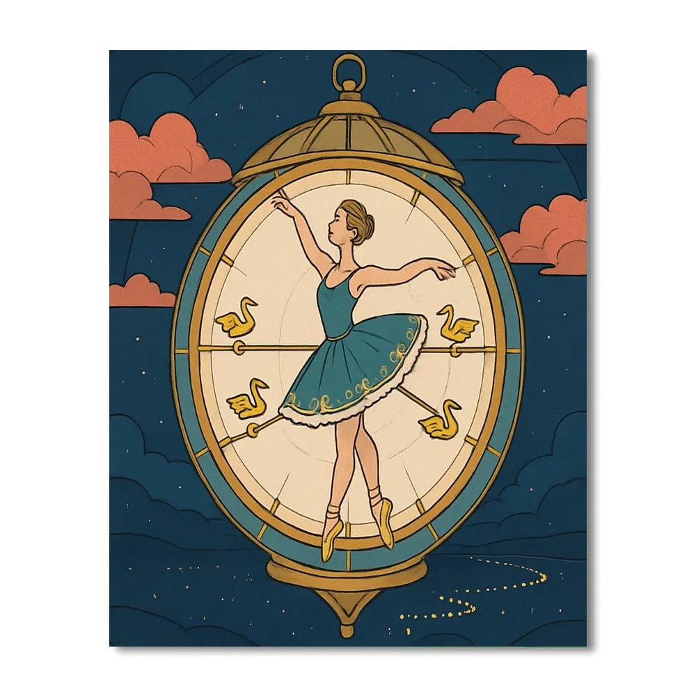 Clockwork Ballet Lantern Procession paint by numbers