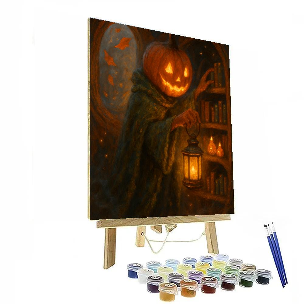 Lantern Librarian Of The Pumpkin Hollow Painting by numbers kit