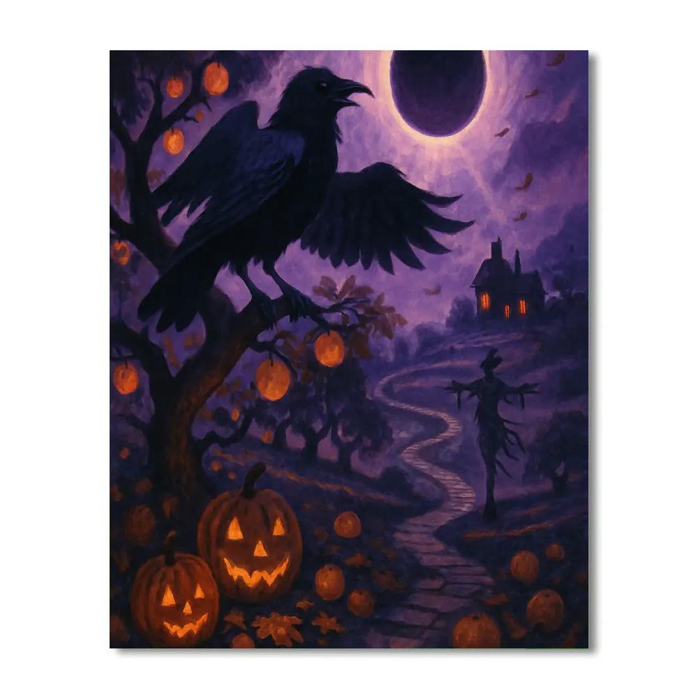 Ravenwatch Orchard Under The Violet Eclipse Numbered painting kits