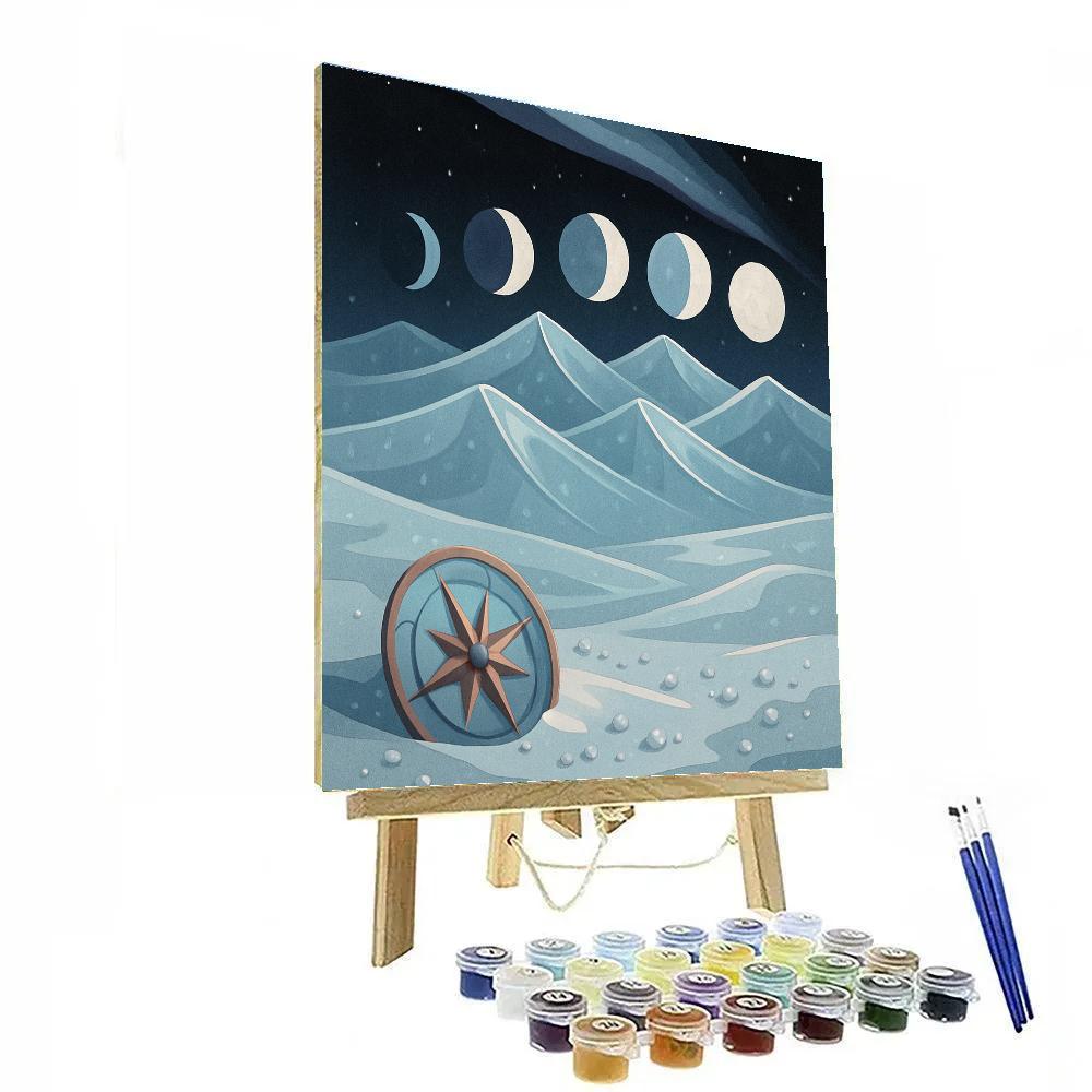 Glass Desert With Moon Echoes paint by numbers