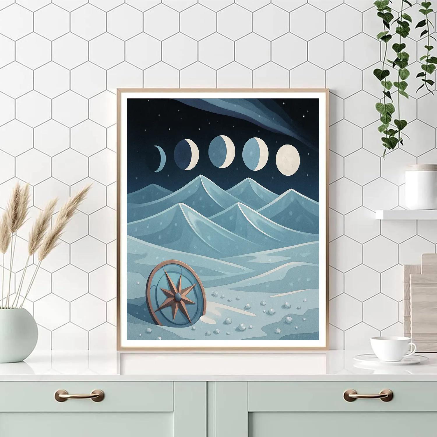 Glass Desert With Moon Echoes paint by numbers