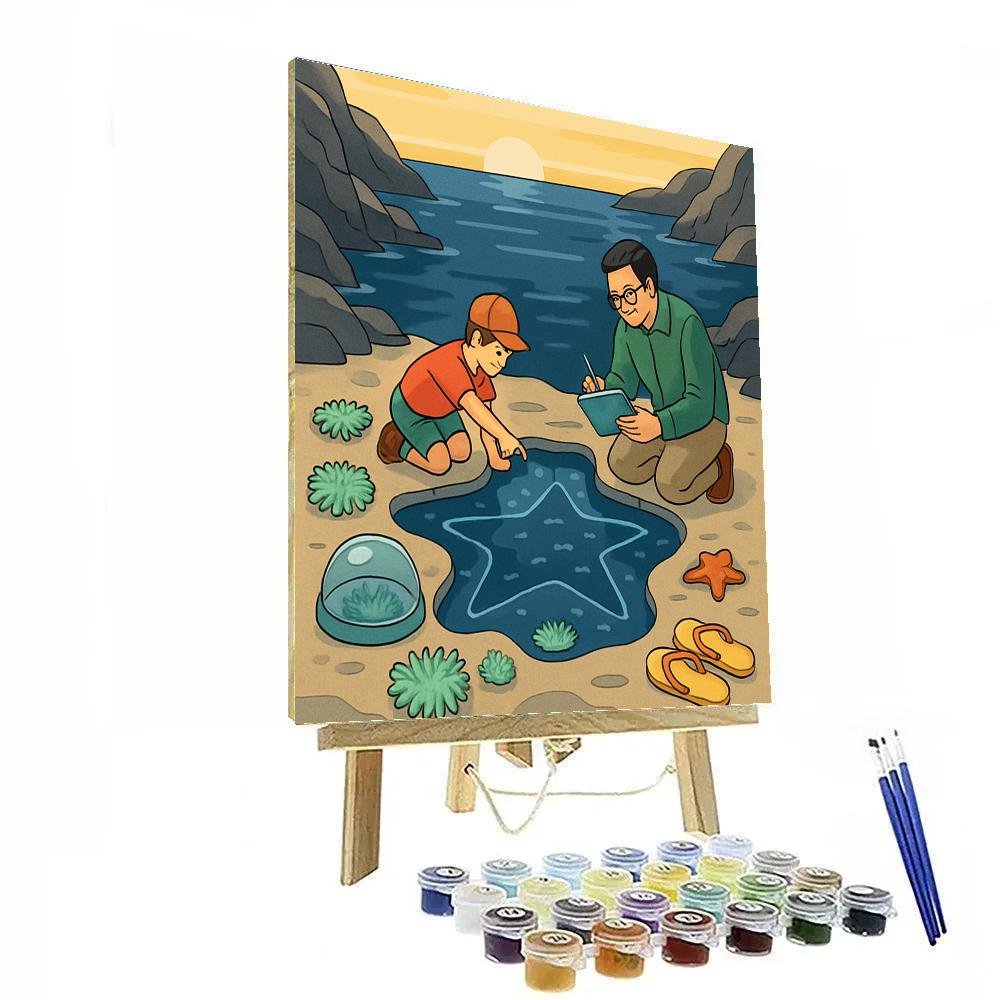 Tidepool Observatory Beach paint by numbers