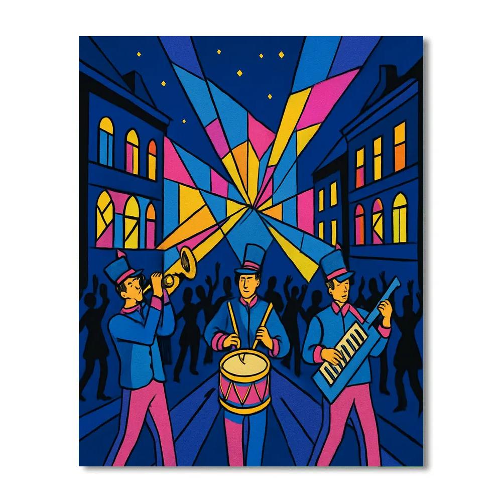 Music Prism City Sound Parade paint by number