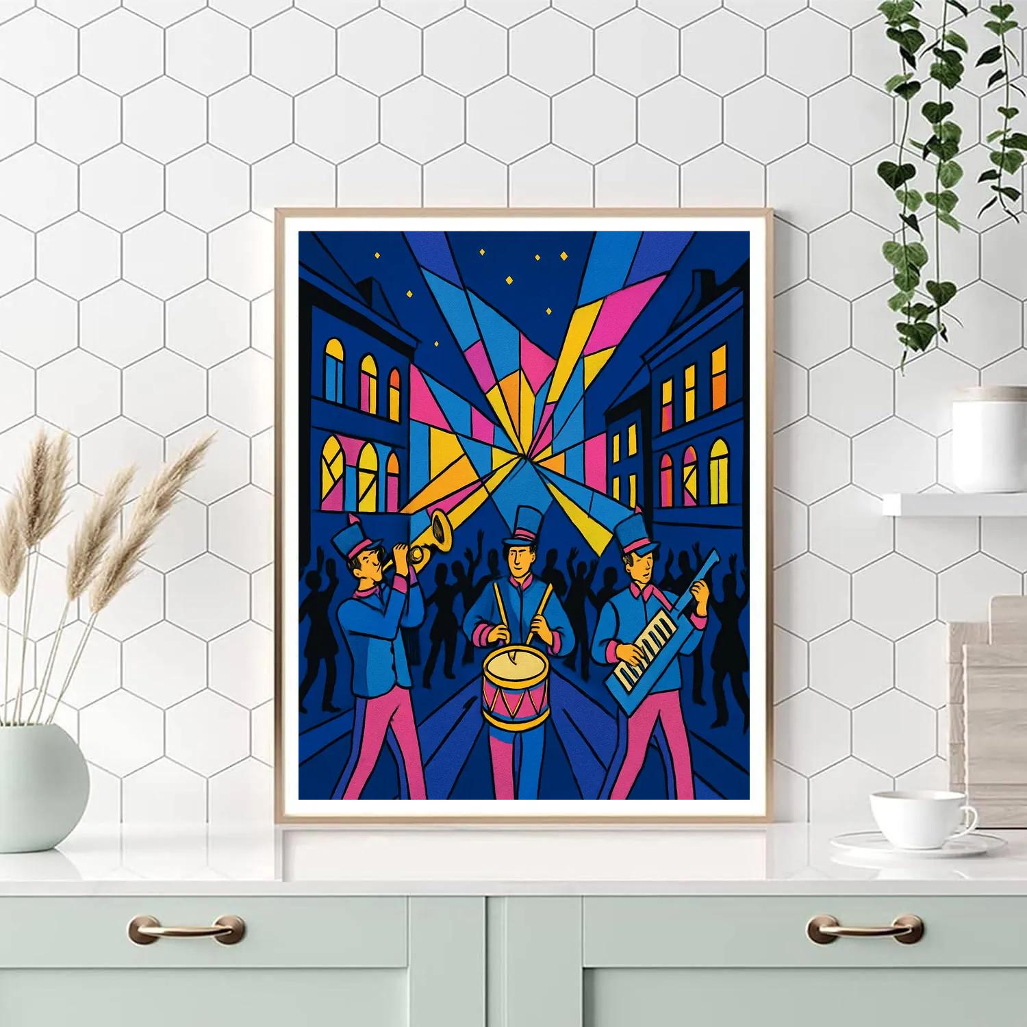 Music Prism City Sound Parade paint by number