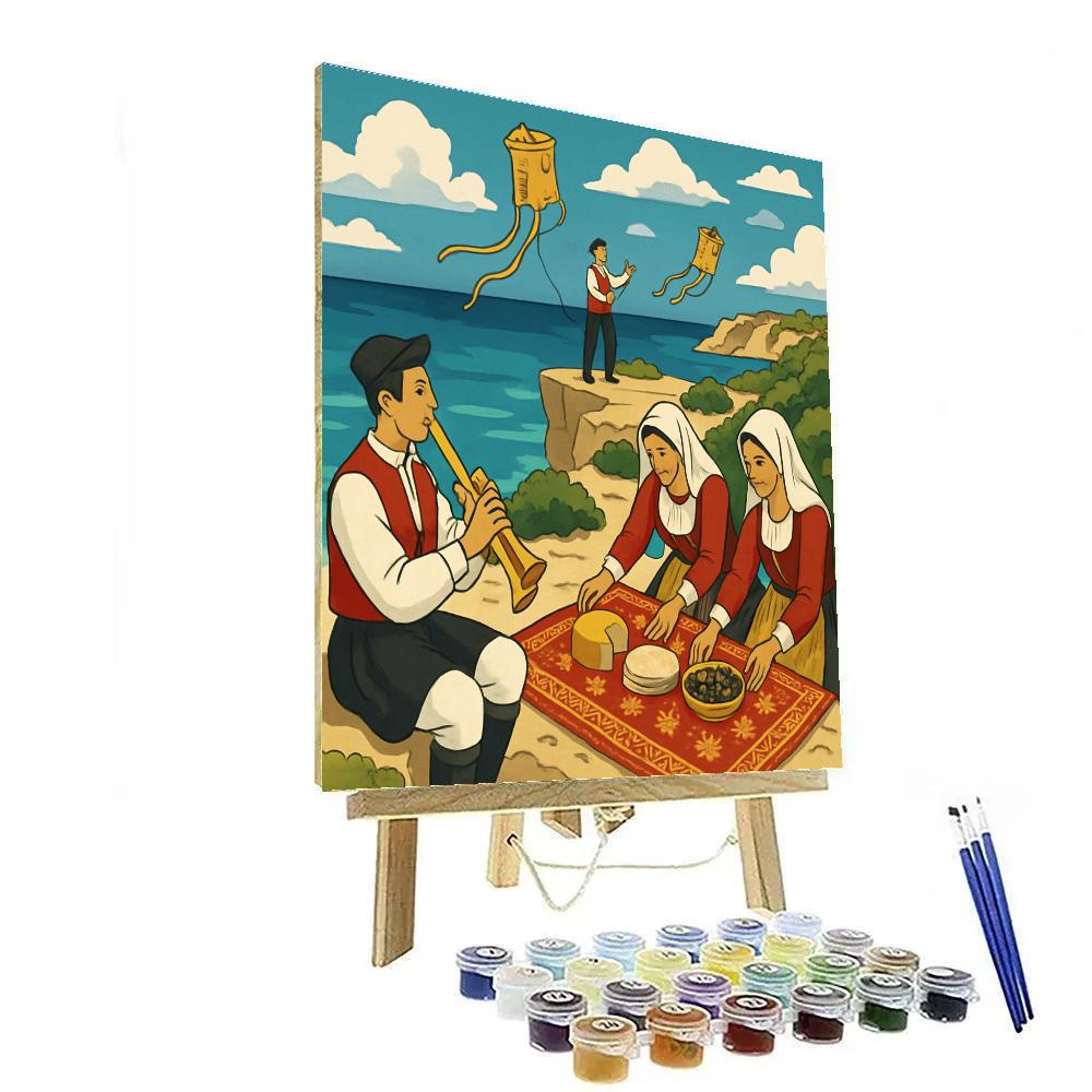 Sardinian Wind Festival In Italy Number painting