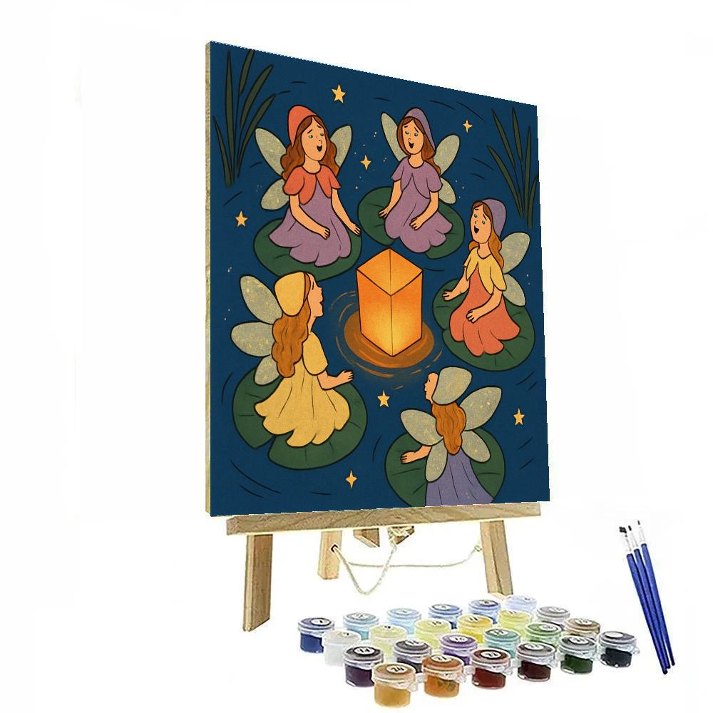 Lantern Lake With Fairy Chorus painting number kit