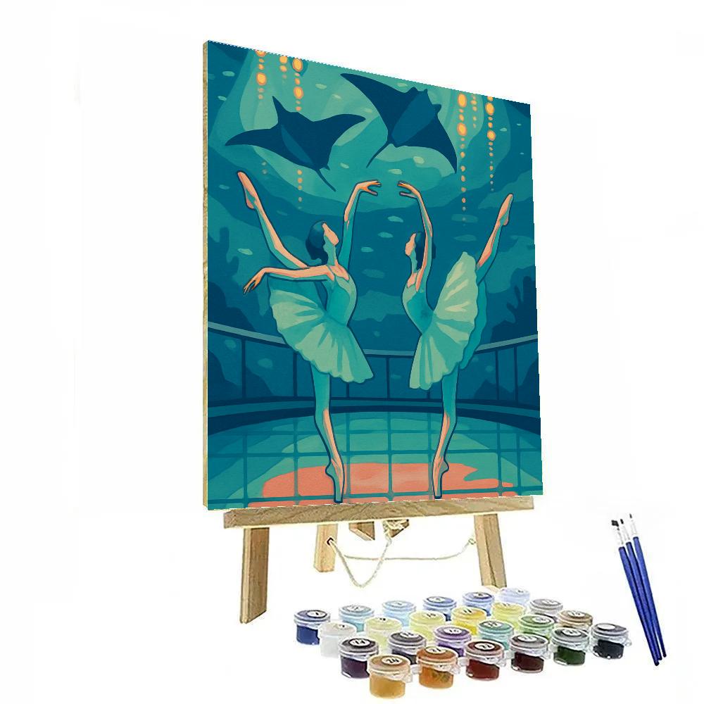 Underwater Atrium In Ballet Reverie painting number kit
