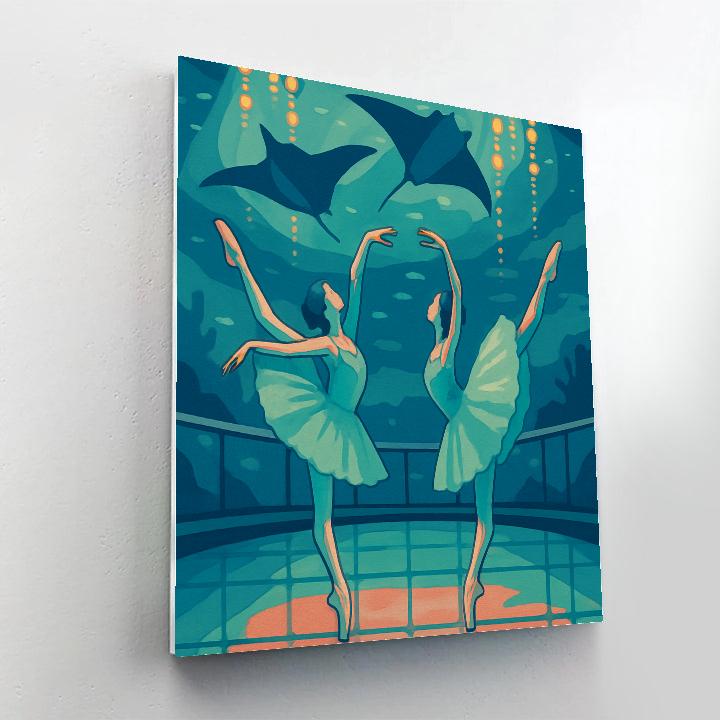 Underwater Atrium In Ballet Reverie painting number kit
