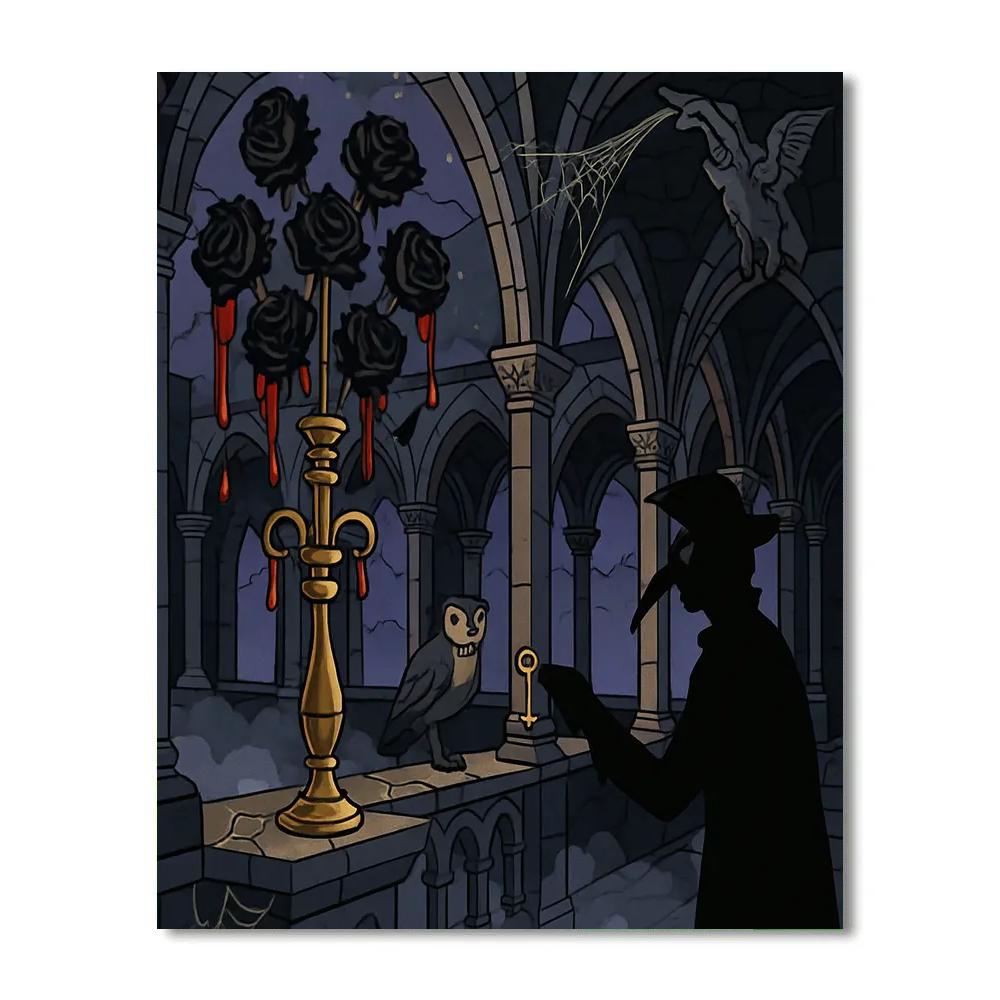 Candelabrum Court With Gothic Echoes Paint by numbers kits