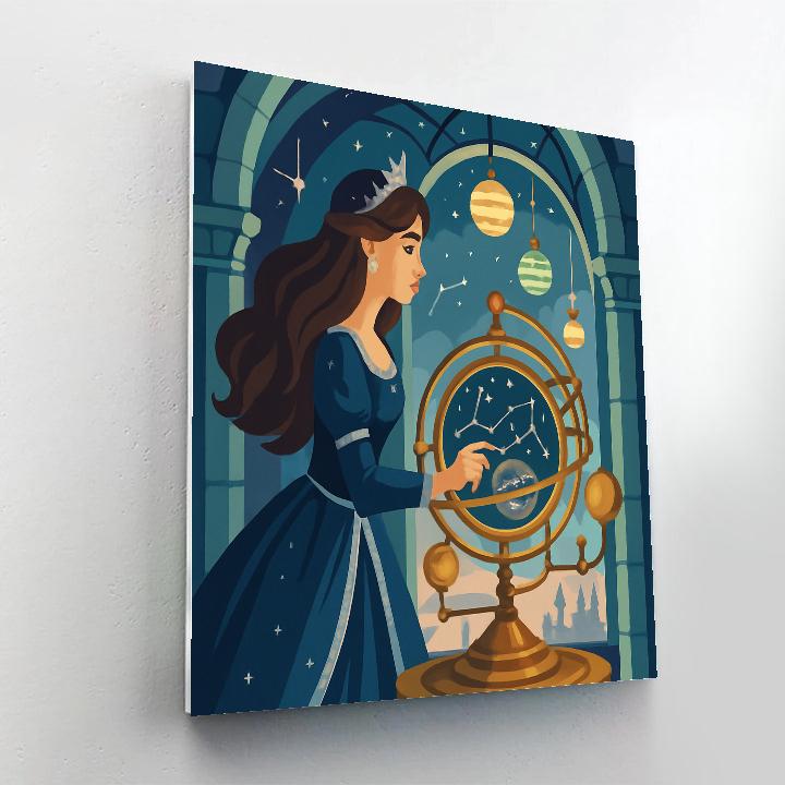 Moonlit Orrery Princess Observatory painting number kit