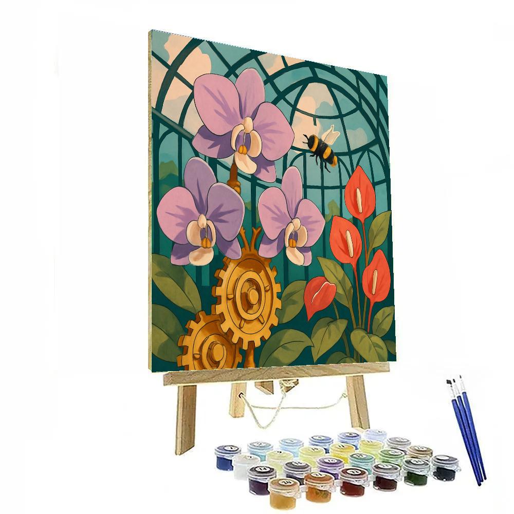 Clockwork Conservatory Floral paint by numbers
