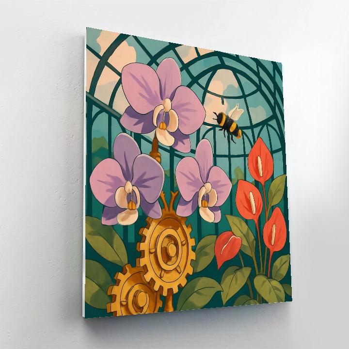 Clockwork Conservatory Floral paint by numbers