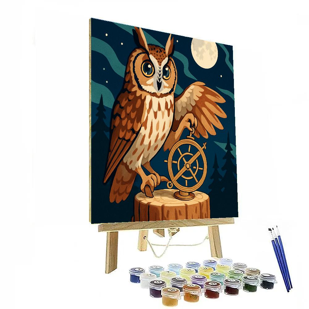 Clockwork Constellation Owl Paint by numbers kits