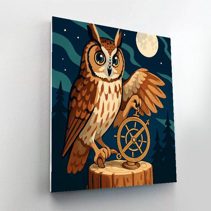 Clockwork Constellation Owl Paint by numbers kits