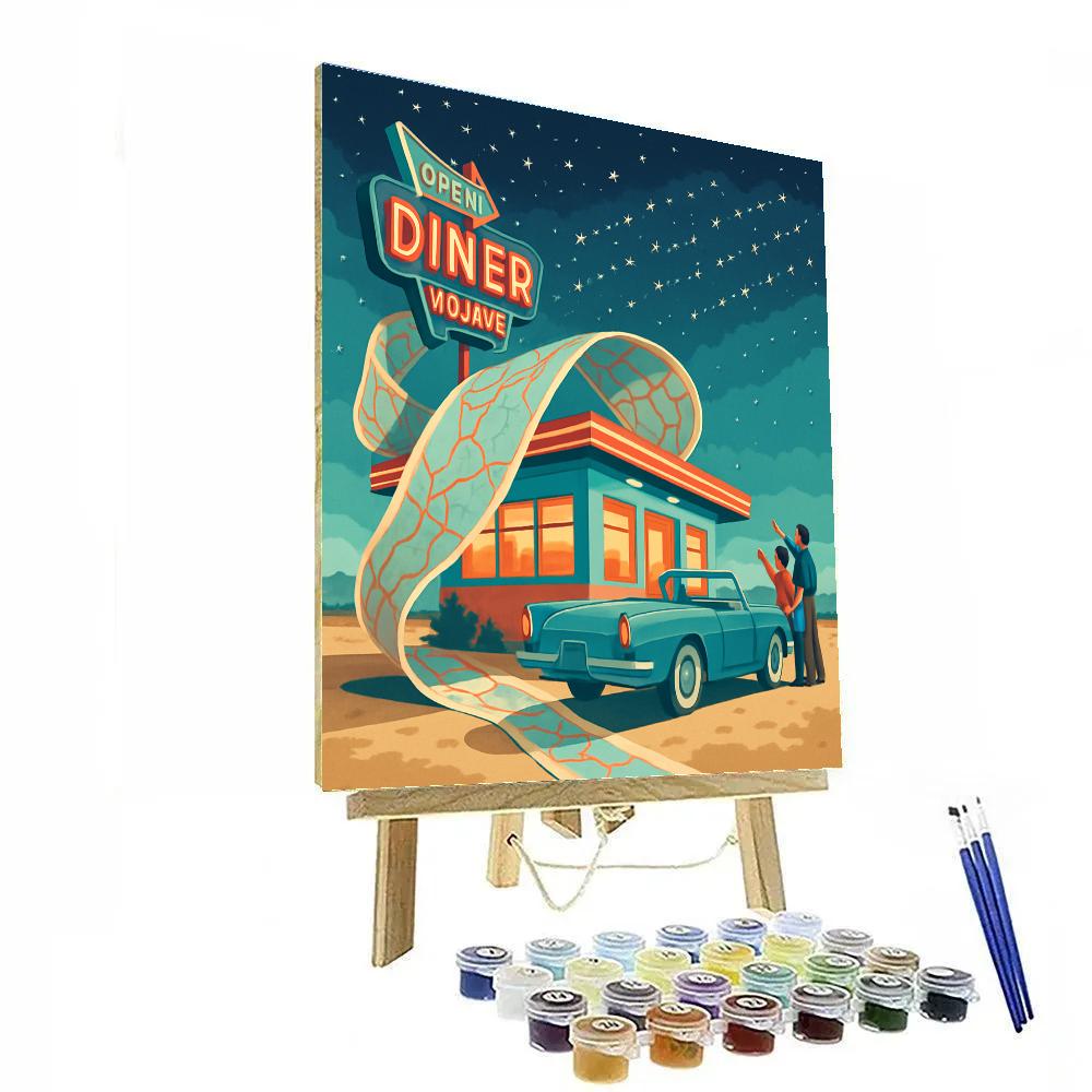 Desert Stargazer USA Roadside Atlas painting number kit