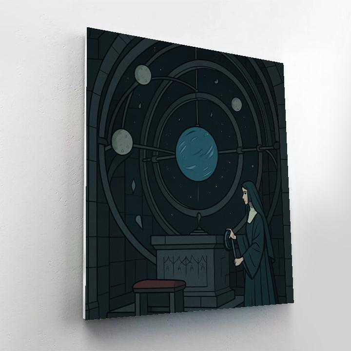 Gothic Astral Orrery Chapel Number painting