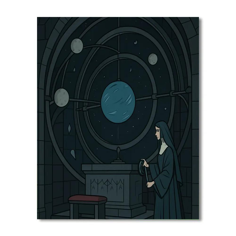 Gothic Astral Orrery Chapel Number painting