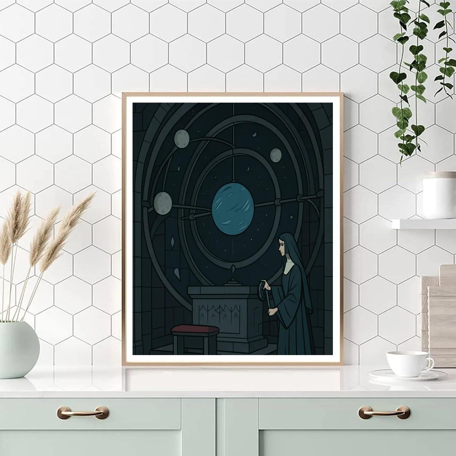 Gothic Astral Orrery Chapel Number painting