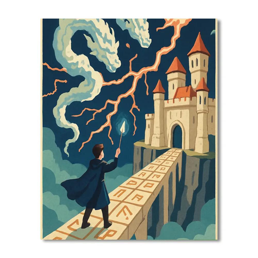 Fantasy Forged Skybridge Citadel Paint by numbers kits