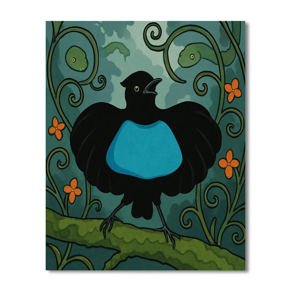 Sky Loom Festival With Birds Paint by numbers art