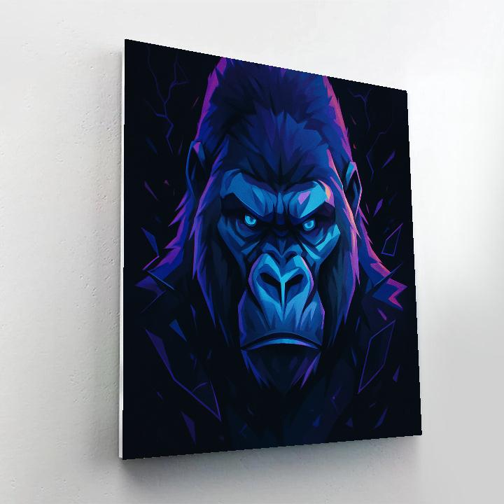 Thunder Vein Gorilla Portrait paint by numbers