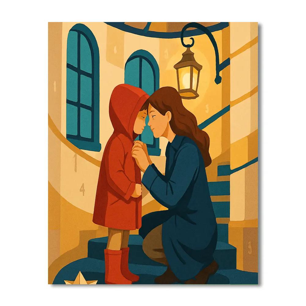 Lighthouse Keeper Mother paint by number