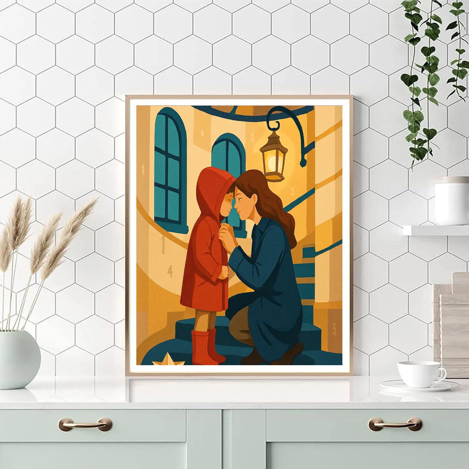 Lighthouse Keeper Mother paint by number